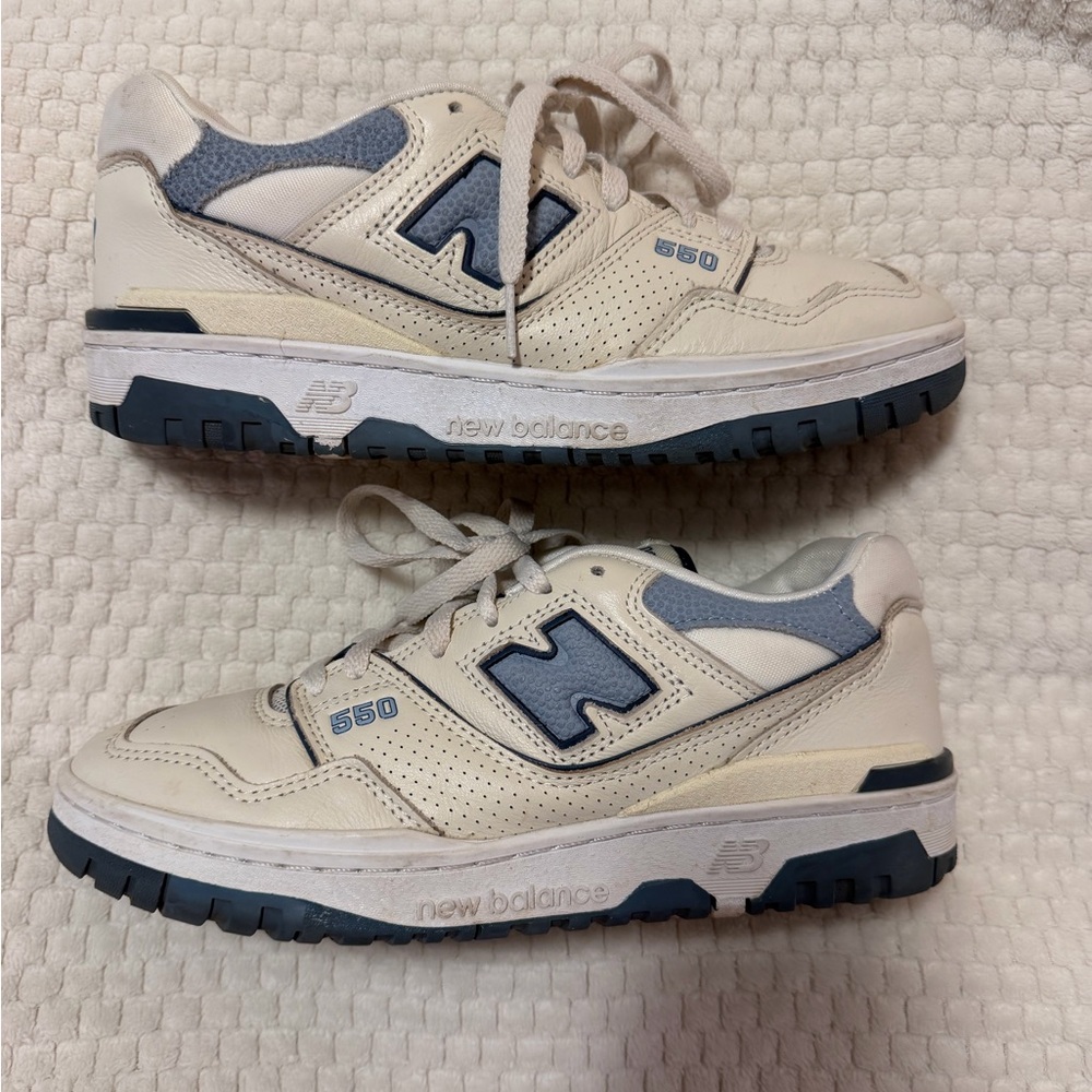 New Balance 550 beige vintage and indigo